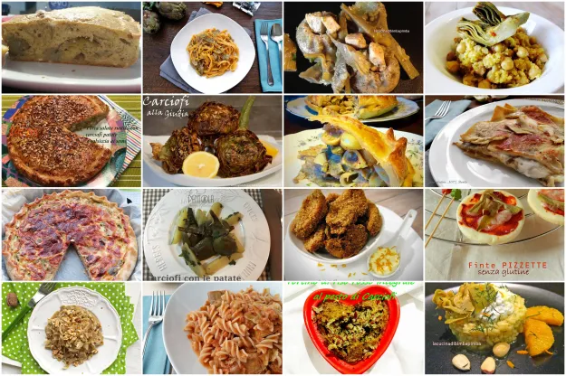 collage carciofi